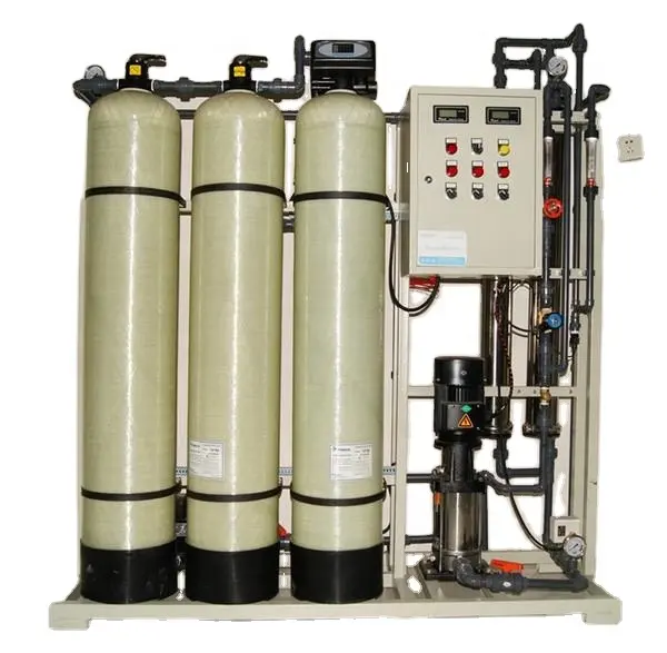 RO-purificador Industrial de ósmosis inversa, electrodomésticos de filtración de plantas, 500 lph, máquina de tratamiento de agua potable comercial