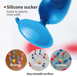 Nouveau Silicone multicolore jeu Pop Silicone <span class=keywords><strong>ventouse</strong></span> fléchettes libération de Stress Pop fléchettes jeu ensemble famille interactif jeu de lancer - Product Image 4