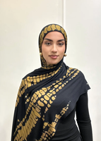 Hijab en jersey extensible imprimé FRC pour femmes musulmanes, doux et respirant, en coton, motif floral, vente en gros