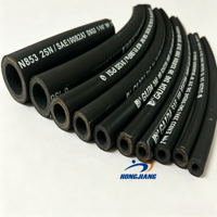 Tuyaux hydrauliques en caoutchouc renforcés de fil d'acier haute pression sur mesure, tuyaux d'huile flexibles et services de découpe sur mesure