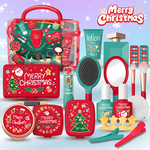 <span class=keywords><strong>Jouet</strong></span> de <span class=keywords><strong>maquillage</strong></span> pour fille, pour la fête des Fêtes, mini kit de beauté pour déguisement pour enfants sans bavure pour Noël - Product Image 2