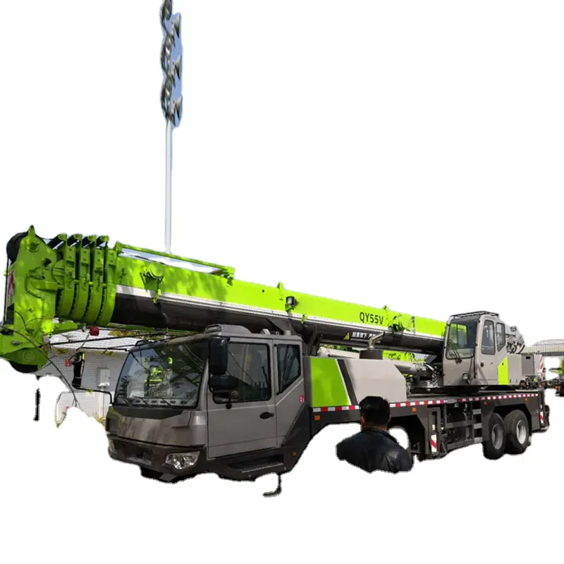 Official new 80 ton mobile hydraulic pickup truck crane truck+cranes for sale cheap price QY80V