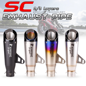 Pot d'Échappement de Rue SC Explosion en Acier Inoxydable Modifié pour MT09 Ninja400 CBR1000 Z1000 S1000RR C22 - Product Image 4