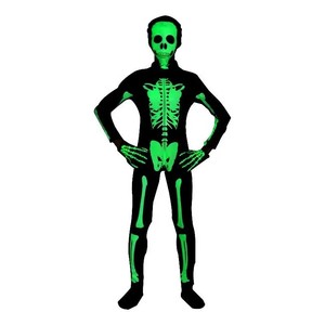 <span class=keywords><strong>Disfraz</strong></span> Unisex de <span class=keywords><strong>Esqueleto</strong></span> de Halloween para Niño y <span class=keywords><strong>Niña</strong></span>, Mono con Estampado 3D, Cosplay que Brilla EN LA Oscuridad - Product Image 2