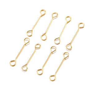 FAI DA TE JewelrMetal Acciaio Inox A Doppio Occhio Pin Dell'orecchio Degli Orecchini Perni di <span class=keywords><strong>Biella</strong></span> Per Gioielli FAI DA TE Fare Artigianato Forniture - Product Image 6