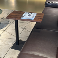 Table basse réglable en bois de noyer NORYA, table d'appoint pour canapé, pour salon, meubles en noyer