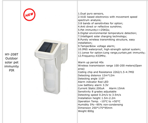 Cảm Biến Chuyển Động Hồng Ngoại, Cảm Biến Hồng Ngoại Miễn Dịch Cho Thú Cưng Ngoài Trời, Chống Nước, HY-208T - Product Image 5