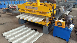 PLC 제어 유광 시트 지붕 패널 기와 제조 기계 - Product Image 3