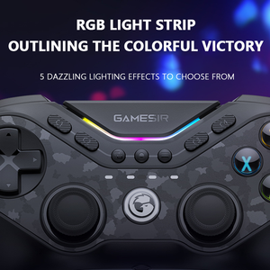 Dengan lampu RGB, Joystick nirkabel Multi-Platform untuk <span class=keywords><strong>PC</strong></span>/Switch/Ios/pengontrol Game ponsel Android - Product Image 2
