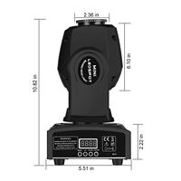 30W Motivo Cabeza móvil Haz de luz Etapa DJ Disco Luces Led Cabeza móvil Luz
