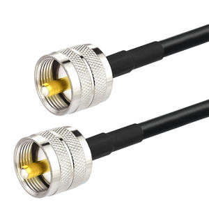ホットスーパーバット RF ジャンパーケーブル UHF オス <span class=keywords><strong>PL</strong></span>-259 から UHF オス <span class=keywords><strong>PL</strong></span>-259 低損失デジタルケーブル同軸 RG58 - Product Image 1