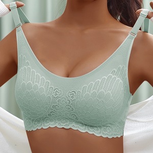 Sujetador sin aros cómodo para mujer, Bralette de una pieza con relleno extraíble, Push up, sin costuras, para mujer, - Product Image 6