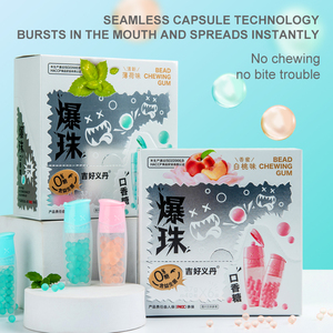 <span class=keywords><strong>Popping</strong></span> Bead Mint <span class=keywords><strong>Candy</strong></span> Chicle Aliento Pastilla fresca Fragancia para el estómago Internet Celebrity Kissing <span class=keywords><strong>Candy</strong></span> - Product Image 6