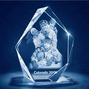 Danh dự của pha lê sáng tạo trang trí nội thất pha lê thủy tinh tảng băng hình dạng bảng hình ảnh khung ảnh màu trắng hình ảnh có sẵn - Product Image 6