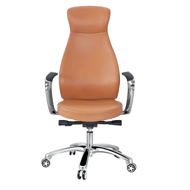 wholesale Ergonomics adjustable height mold foam seating PU leather swivel chair CEO boss President cfo manager office chair
