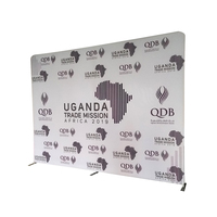 Mur d'affichage toile pop-up extérieur sur mesure de haute qualité 8ft/10ft pour événements