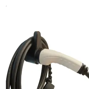 EV carregador titular parede conector coldre carro elétrico cabo organizador bocal doca montagem para Tesla tipo 2 GBT J1772 EVSE carregamento