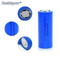 Harga Grosir Baterai Lithium Ion Besi Doublepow 3.7V 5000mAh 26500 1200+ Siklus