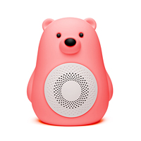 Nouvelle machine à bruit blanc ours polaire sommeil lumière rouge tapotant lampe enregistrement rechargeable 30 berceuses sons naturels bébé chut
