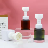 Kemasan kosmetik Sanatizer tangan 300ml bunga hewan peliharaan berbentuk gelembung sabun tangan anak-anak Dispenser pencuci tangan botol pompa busa plastik