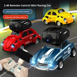 Mini Coche RC de Dibujos Animados de 4 Canales y 2.4G, Juguete para Niños, Coche Deportivo de Escalada con Tracción en las Cuatro Ruedas, Vehículo <span class=keywords><strong>Todoterreno</strong></span> con Control Remoto y Cámara - Product Image 1