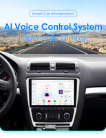 CARUPEZ Radio de Auto con GPS Android de 10 Pulgadas, Unidad Principal de Navegación con Pantalla IPS, DSP, para VW Skoda Octavia II 2008-2013, 8 Núcleos