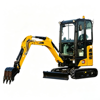 Mini-excavatrice compacte SY20C, pelle hydraulique pour la construction urbaine, l'aménagement paysager, la rénovation agricole, opération en espace restreint
