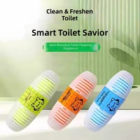 Bloc nettoyant intelligent pour cuvettes de toilettes, parfum pin, citron vert et pamplemousse, désodorisant, longue durée, concentré et frais