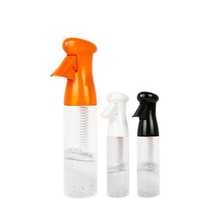 Trigger Sprayer Bottle Portable Multi Purpose Empty <b>Spray</b> Bottle With Manual <b>Pump</b> For Home And Travel Use In Black Orange White - Product Image 1