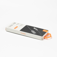 Boîte de produits électroniques recyclables avec logo personnalisé en gros Boîtes en papier d'emballage avec câble de données USB avec trou de suspension