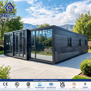 Maison préfabriquée pliable et portable de luxe, prête à l'emploi, en conteneur extensible de 20 pieds, 2-3 chambres, salle de bain, étanche, type bungalow - Product Image 1