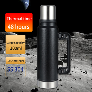 <span class=keywords><strong>1000Ml</strong></span> 1300Ml Công Suất Lớn Thép Không Gỉ Phích <span class=keywords><strong>Flask</strong></span> Biểu Tượng Tùy Chỉnh Chân Không Cách Nhiệt Đôi Tường Du Lịch Nồi Với Xử Lý - Product Image 1