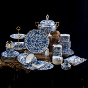 Wholesale 86pcs Chinese Classical Royal Enamel Art Home Decor Dining Room <b>Sets</b> Porcelain Dinnerware <b>Sets</b> - Product Image 4