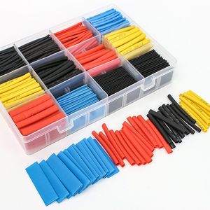 Kit <span class=keywords><strong>Guaina</strong></span> Termorestringente PE 328 Pezzi, Tubi Termorestringenti per Cablaggio Auto 2:1, Guaine Colorate Termoretraibili - Product Image 3