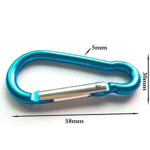 Mousqueton en alliage d'aluminium de 6 cm en forme de gourde pour l'industrie lourde, l'exploitation minière, la randonnée, le camping, les sacs et les porte-clés - Product Image 2