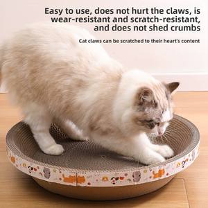 Tiragraffi e Cuccia per Gatti Moderni in Un Unico Pezzo, Design a Forma di Ciotola Grande, Giocattolo per Gatti in Carta Ondulata Resistente ed Ecologico - Product Image 3