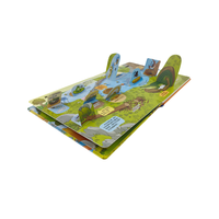Impression de livres cartonnés stéréoscopiques pour enfants, couverture souple personnalisée en papier couché, fabrication professionnelle, reliure parfaite