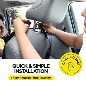 Protectores de Asientos de Coche de Lujo con 3 Bolsillos Organizadores Impermeables y Protectores contra Patadas para Niños, Cubierta Protectora para el Asiento Trasero de Vehículos - Product Image 6