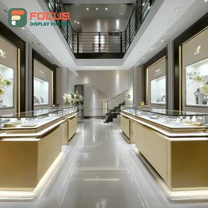 Mostrador de Exhibición de Joyería Comercial Moderno con Superficie Pulida para Tiendas - Product Image 1