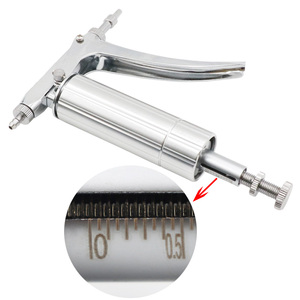 Équipement vétérinaire d'injecteur médical automatique réglable de 0.1-1ml pour la seringue d'acier inoxydable de vacination de volaille et de bétail - Product Image 3