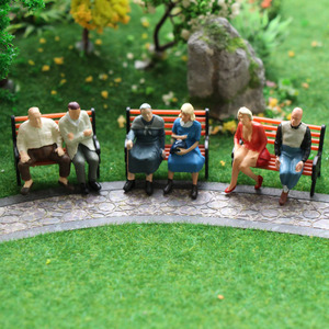 P4804 Model Railway Train Accessories O Scale 1:50 All Seated Figure Painted <strong>People</strong> - Product Image 3