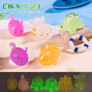 Miniatures décoratives lumineuses pour micro-paysages : <span class=keywords><strong>tortue</strong></span> marine, lapin de mer, animaux de plage, accessoires de bricolage pour aménagement paysager - Product Image 1