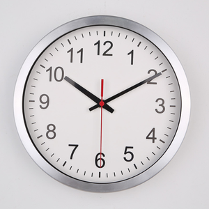 Custom Company Name Aluminum Quartz Round <b>Clock</b> Wall Metal - Product Image 3