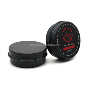 Latas de Aluminio para Almacenamiento de Aceite para Barba, Cera para Cabello y Alimentos, Tarros de Aluminio Negros de 30 ml y 50 ml - Product Image 1