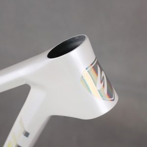 Cadre de vélo de montagne à suspension arrière rigide en fibre de <span class=keywords><strong>carbone</strong></span> Pearl White+Logo 29er 148mm avec câblage interne, boîtier de pédalier T47, patte de dérailleur UDH - Product Image 2