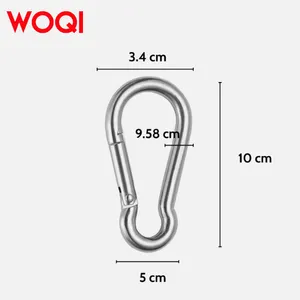 Nhà Sản Xuất Cao Đánh Bóng Thép Không Gỉ Leo Núi Carabiner Snap Hooks Hình Bầu Dục Clip