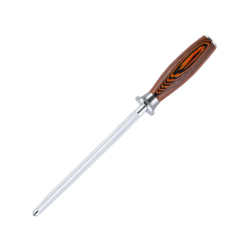 Кухонные ножи и аксессуары, профессиональная заточка ножей, стальная точилка Pakka с деревянной ручкой для кухни, точилка для ножей со стальным стержнем