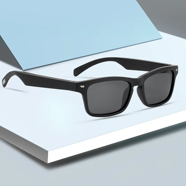 Cadres sans fil de haute qualité tempo Anti lumière bleue Smart Audio Casque Lunettes de soleil Smart Glasses