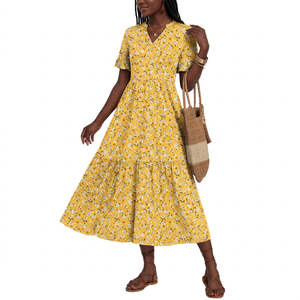 Robe longue de soirée sexy pour femme, sans manches, col en V, dos nu, taille naturelle, couleur unie, avec nœud - Product Image 3