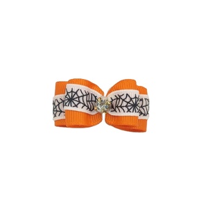Mini Fiocco per Cani Stile Boutique, Decorazione 'Spin Me a Web' per Halloween, Stile Inglese, in Poliestere con Strass - Product Image 3